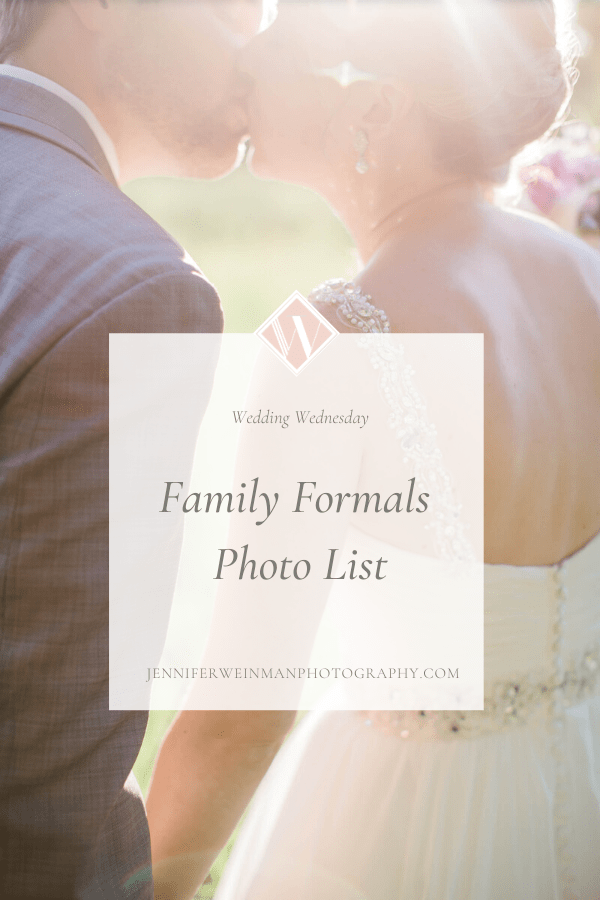 Family Formals Photo List