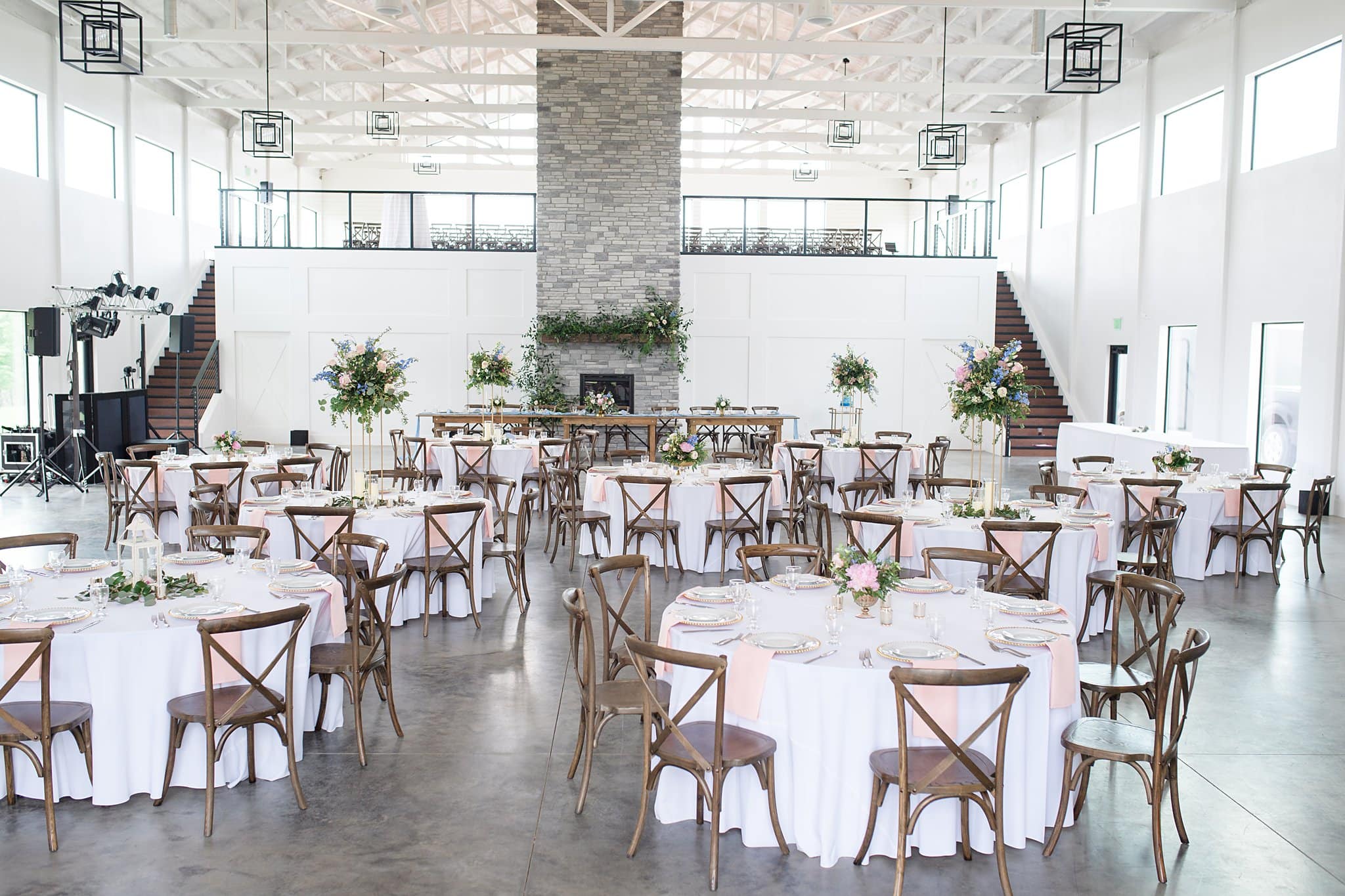 bright reception venue