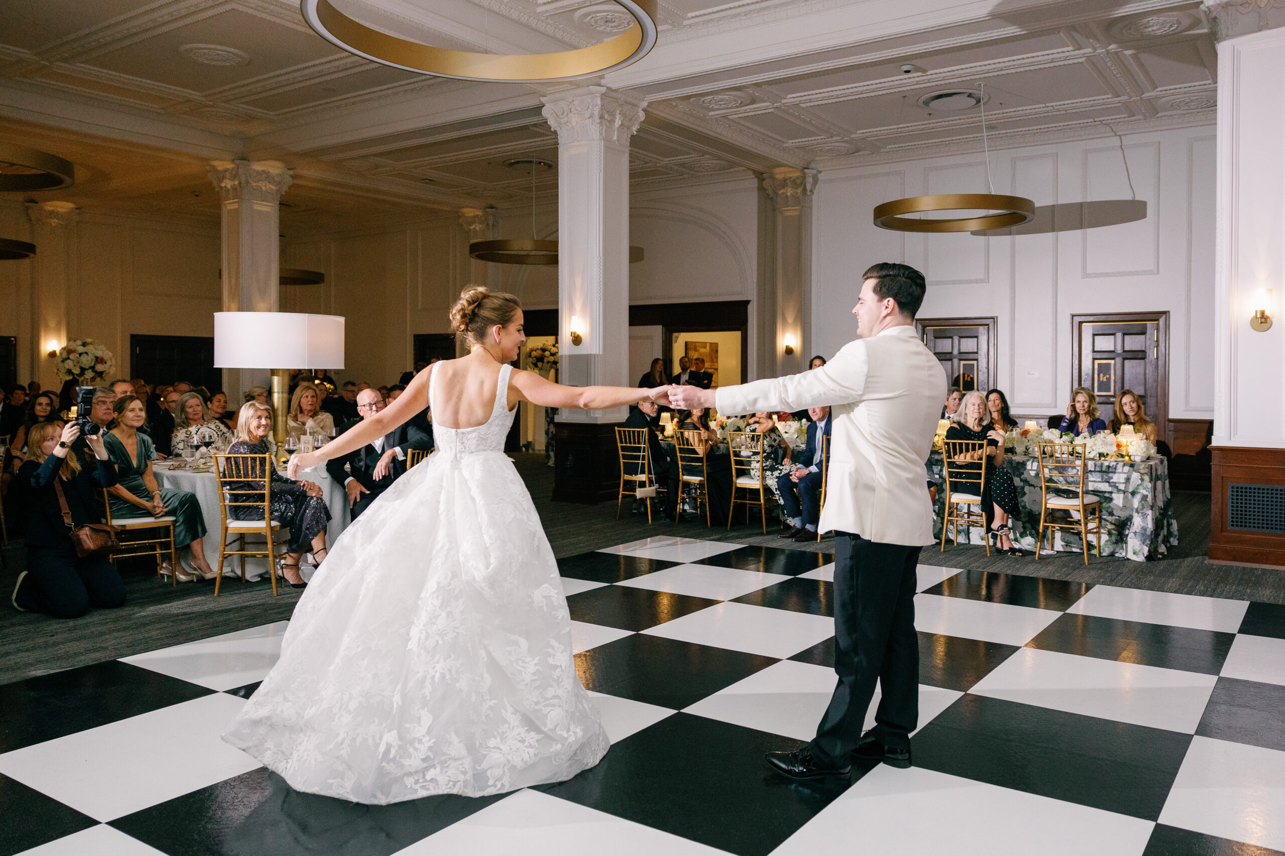 Tea room wedding reception in Des Moines