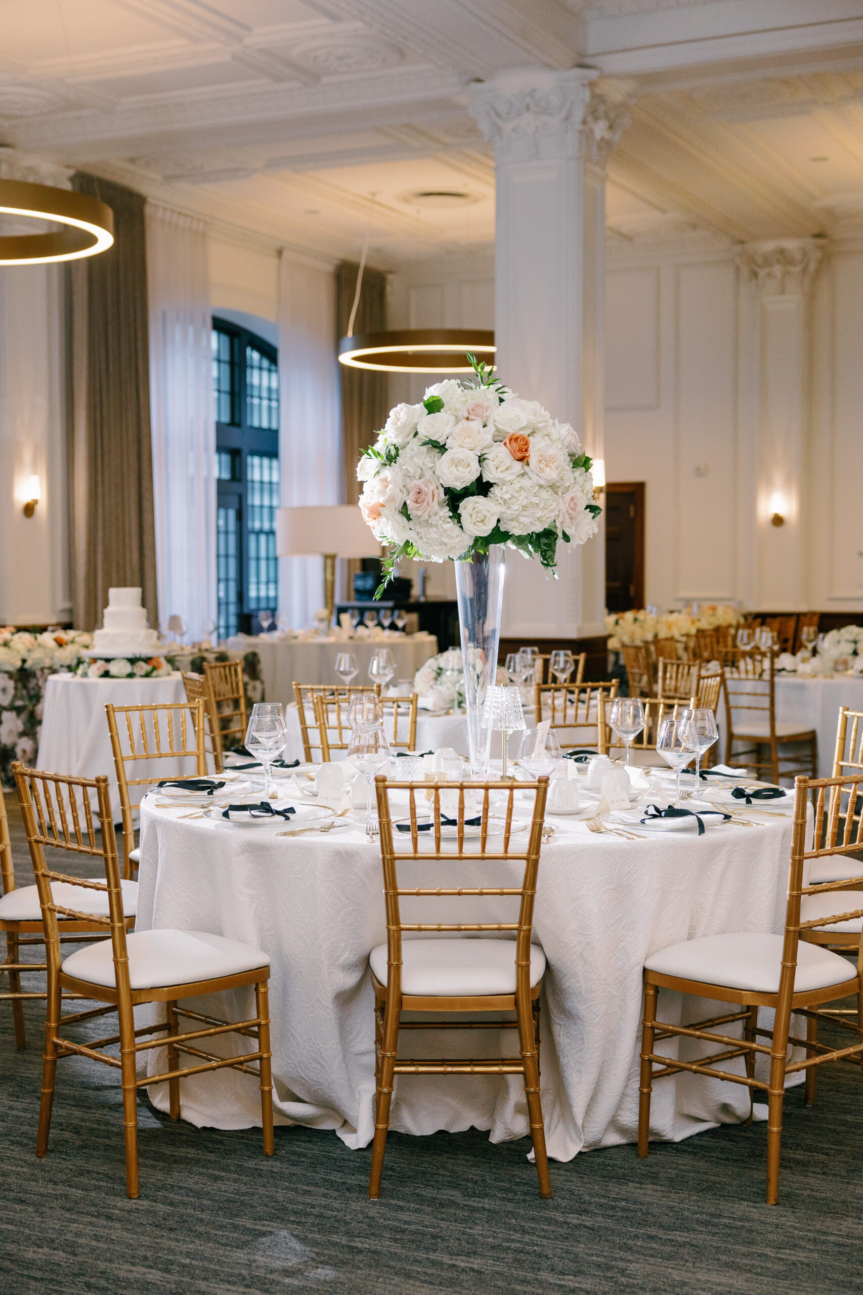 Elegant Des Moines Tea Room Wedding Reception