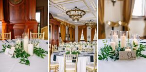 Bourlag Room at World Food Prize building in Des Moines for wedding reception