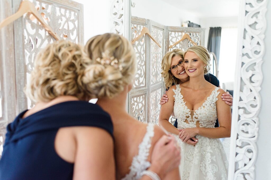 Bride gets ready for wedding at Carper Vineyard & Winery