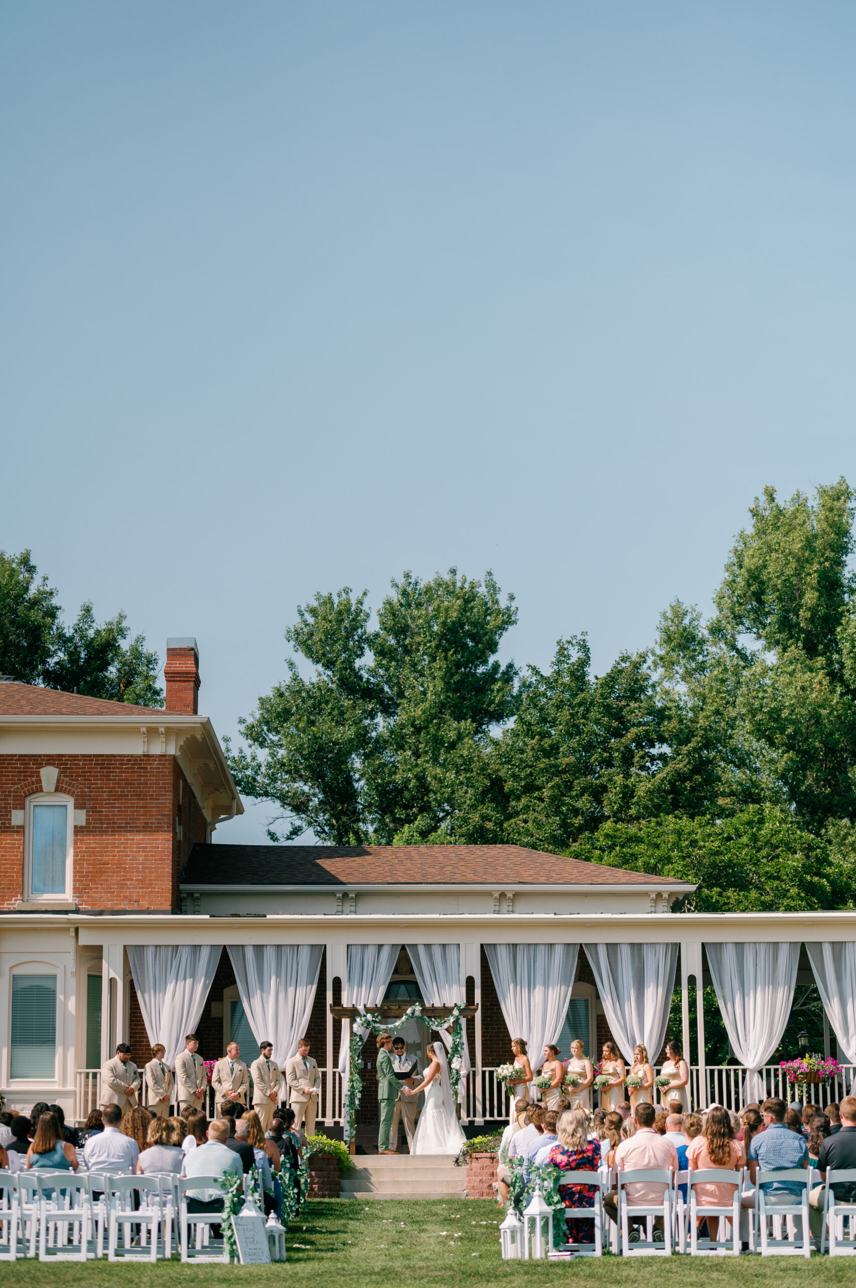 1868 Wedding ceremony in Boone IA