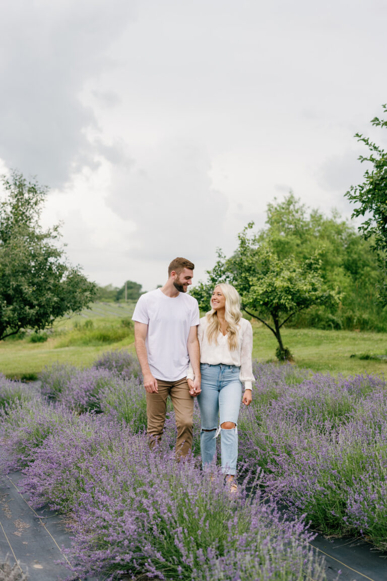 Summer Lavender Field Engagement Session