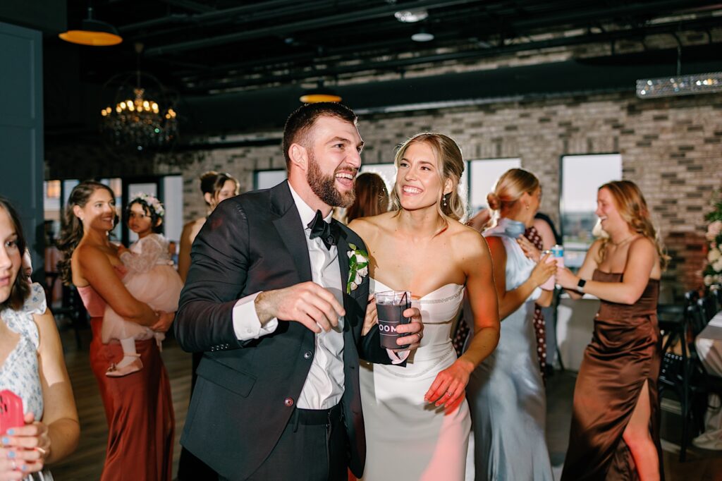 Toast wedding reception in Ankeny