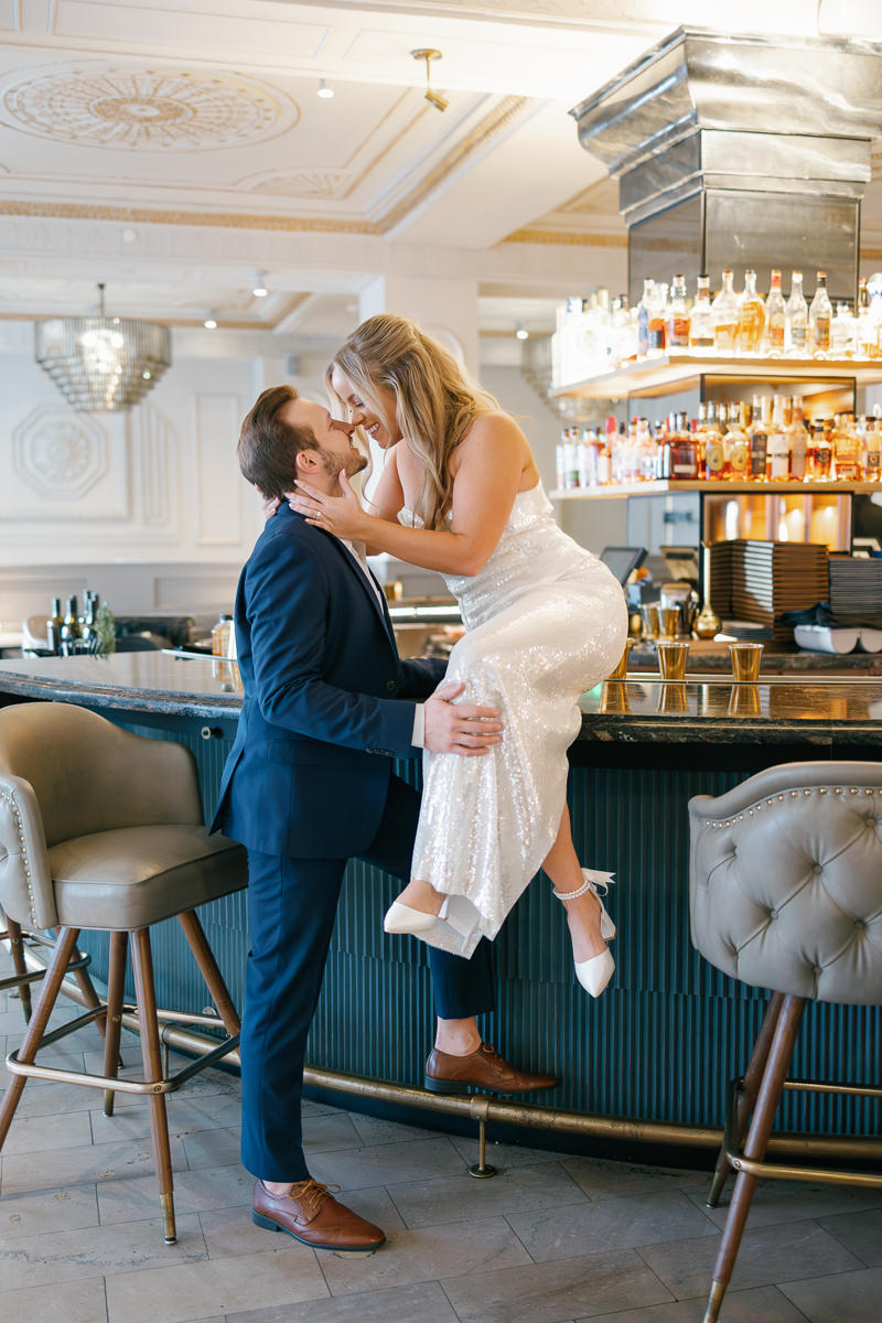 Hotel Fort Des Moines Proudfoot & Bird old money engagement photos