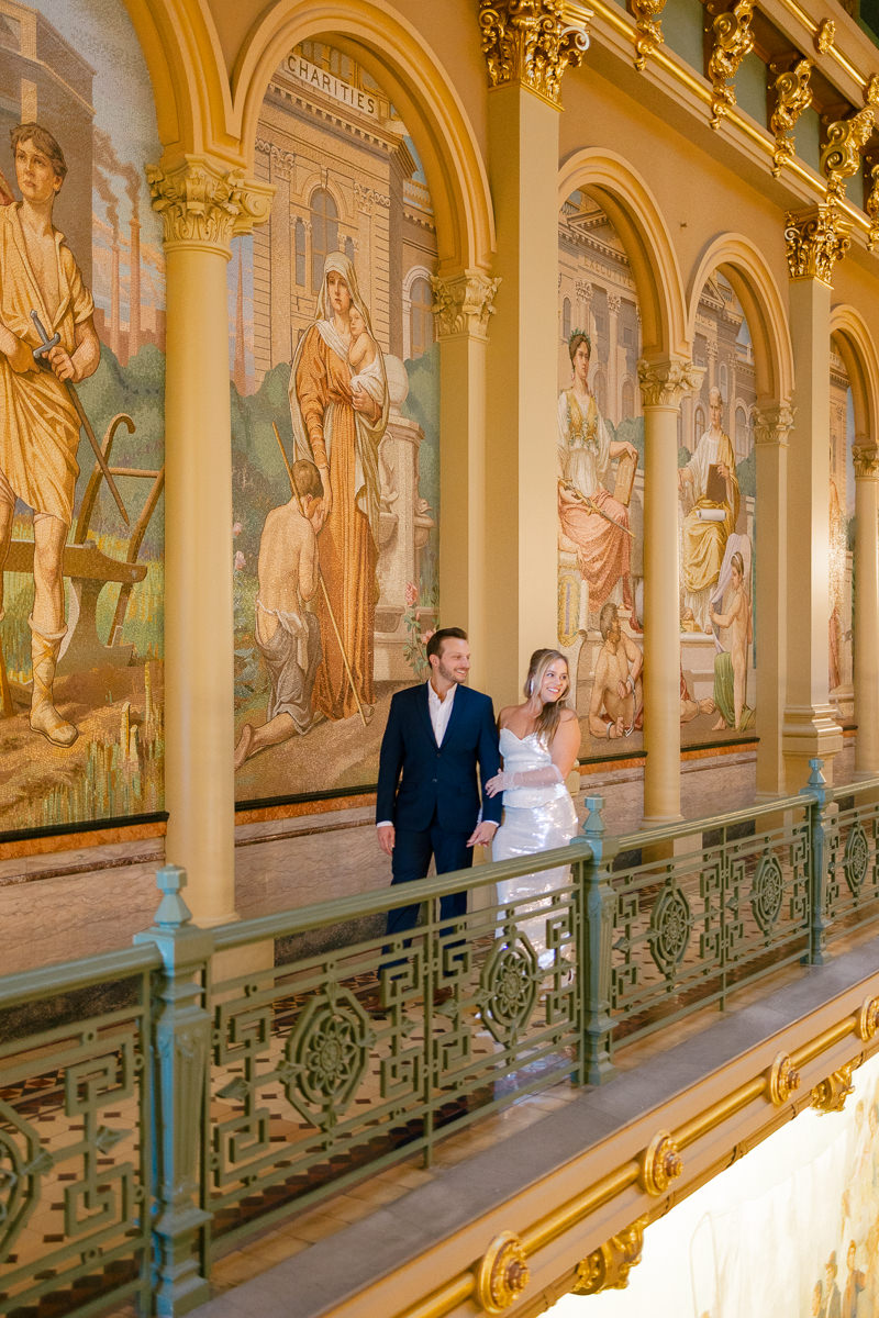 Editorial style engagement photos in Des Moines