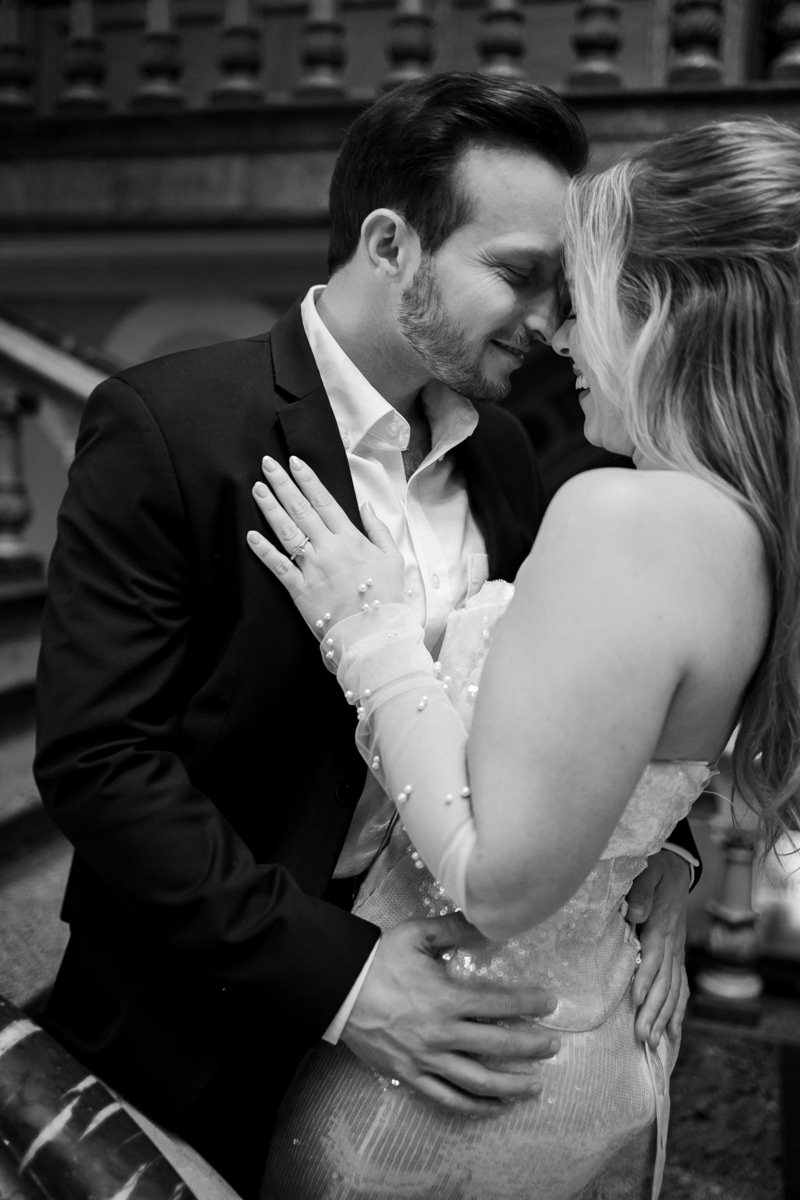 Editorial style engagement photos in Des Moines