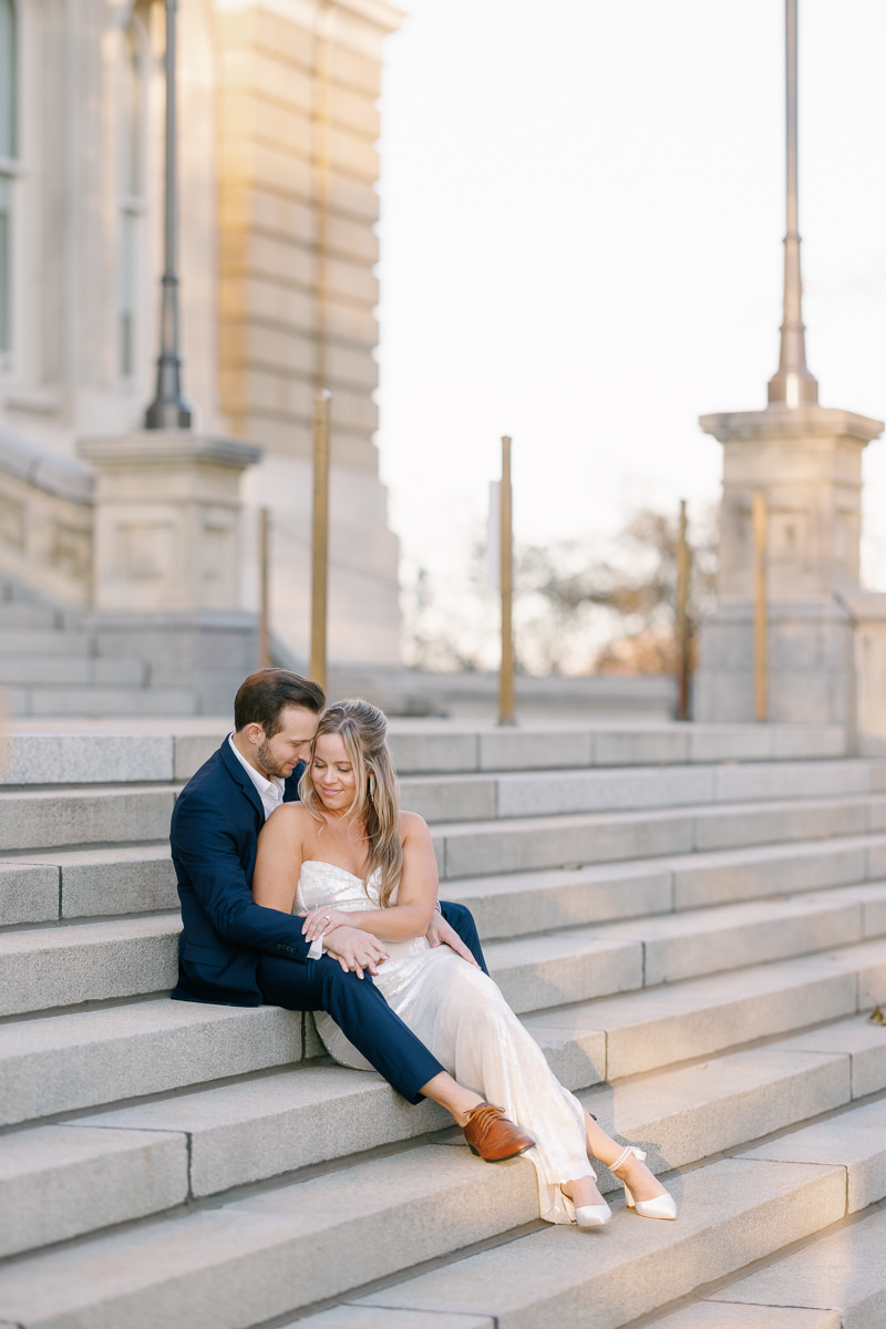 Des Moines capitol wedding photos