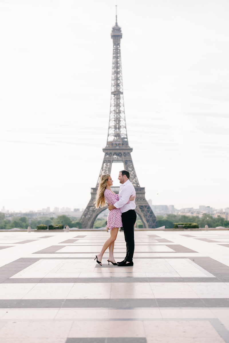 Trocadero Eiffel Tower Engagement photos