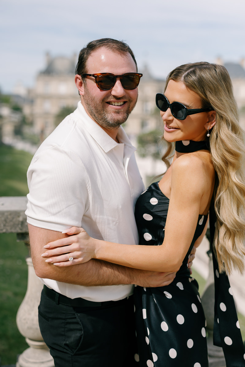 Jardin du Luxembourg engagement photos