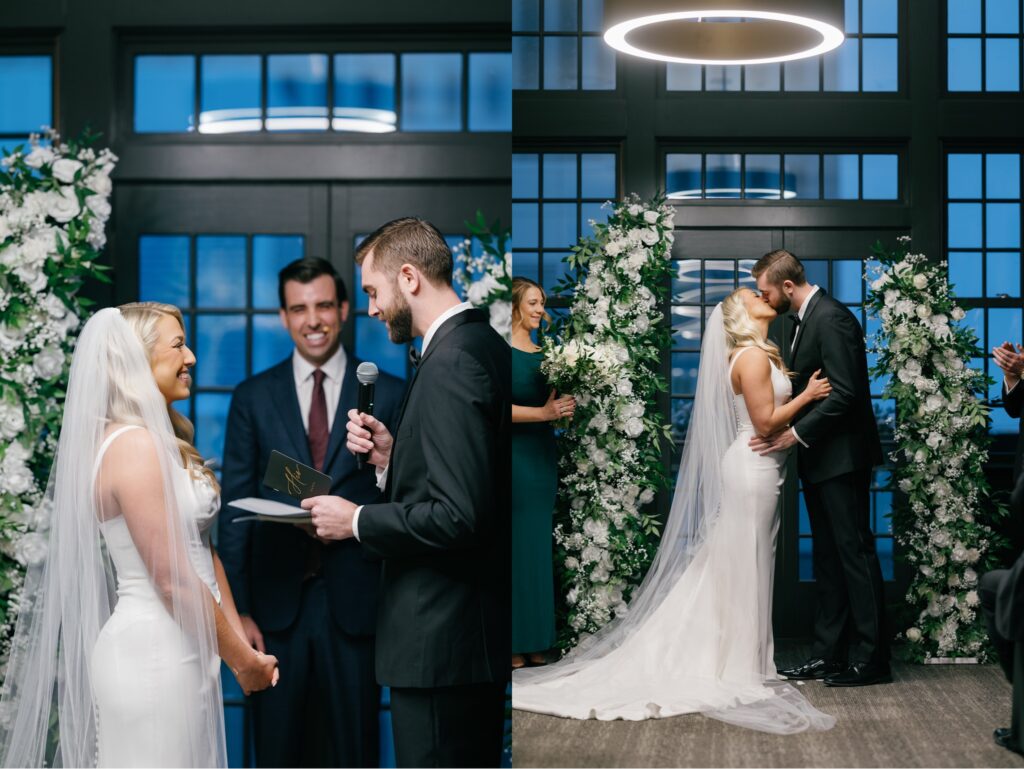 Wedding ceremony at Des Moines tea room