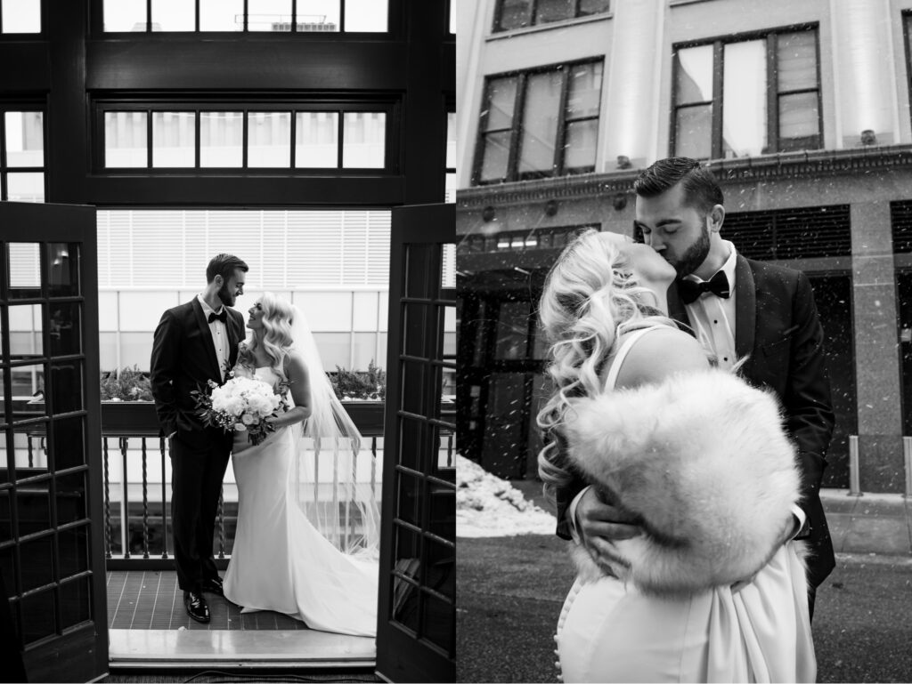 Winter wedding at Des Moines tea room