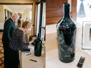 wedding wine bottle guest book