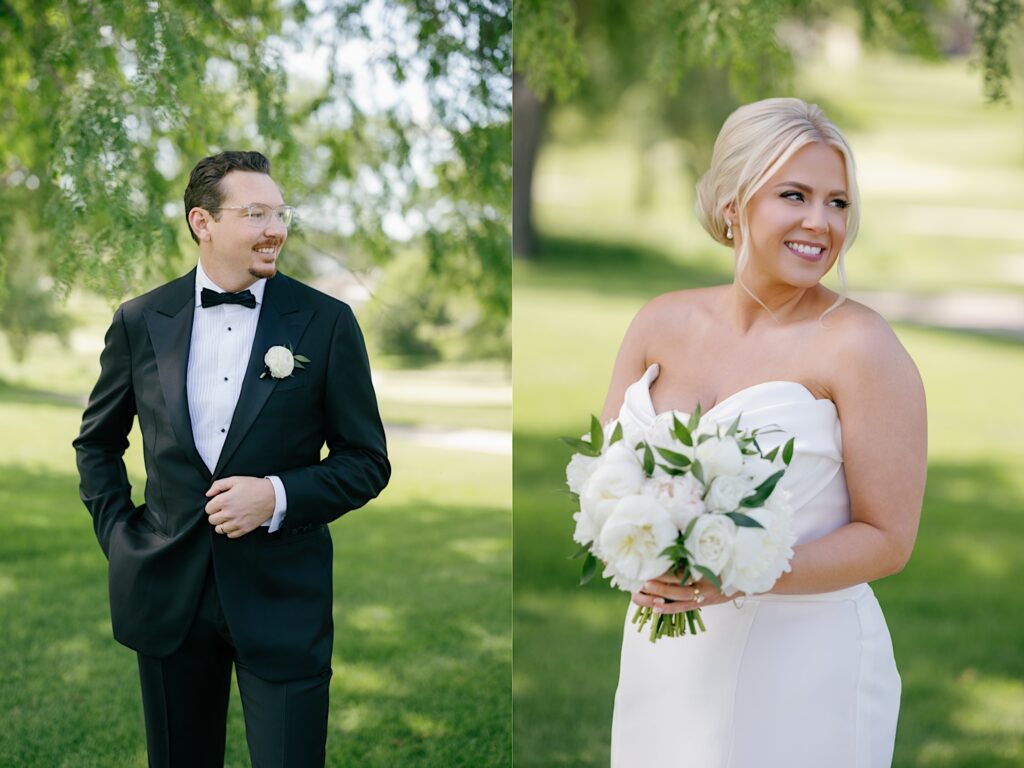 wedding photos at glen oaks country club in Des Moines