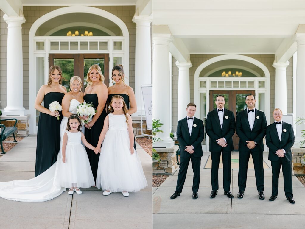 black and white wedding