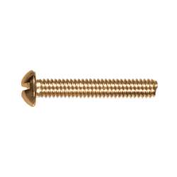 The Hillman Group The Hillman Group 1406 5 X 3//4 In Chrome Plated Steel Oval Head Slotted Wood Screw 60-Pack