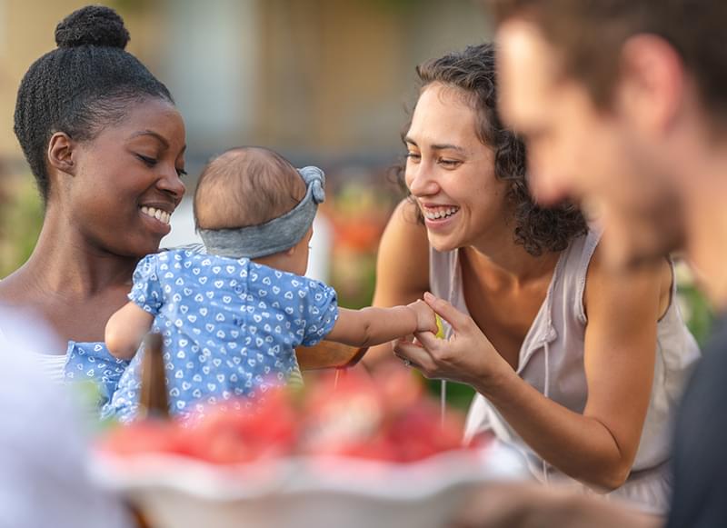 Women with Baby