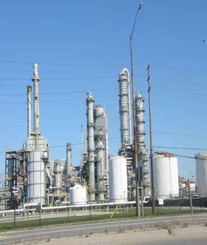 Oil industry building