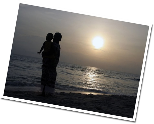 Beach postcard