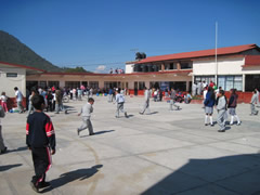 Students near Monarch butterfly sanctuaries in Mexico