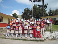 Symbolic Monarchs at Schools in Mexico