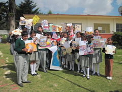 Symbolic Monarchs at Schools in Mexico