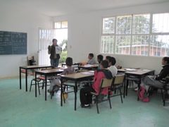 Children in Mexico receiving Symbolic Monarch Butterflies