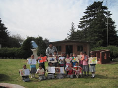 Children in Mexico receiving Symbolic Monarch Butterflies