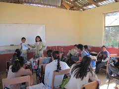 Children in Mexico receiving Symbolic Monarch Butterflies