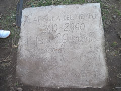 Children receiving symbolic monarch butterflies in Mexico.