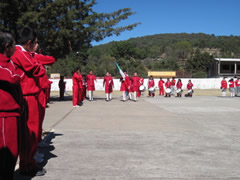 Students near Monarch butterfly sanctuaries in Mexico