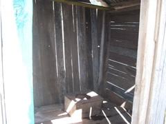 Children receiving symbolic monarch butterflies in Mexico.