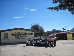 Children in Mexico receiving Symbolic Monarch Butterflies