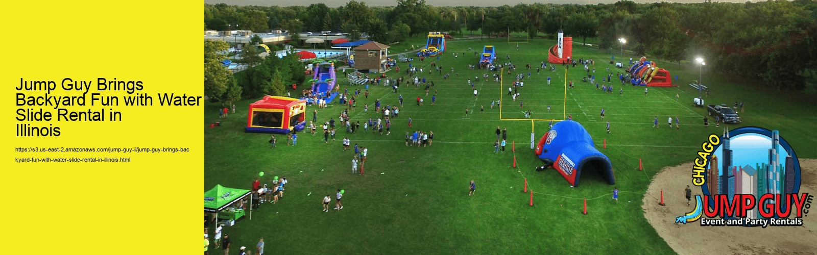 Jump Guy Brings Backyard Fun with Water Slide Rental in Illinois