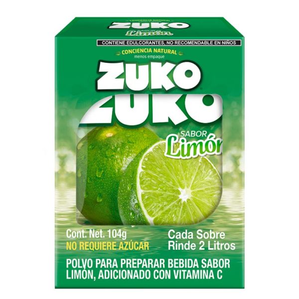 Bebida Polvo Zuko Limón 8 pz