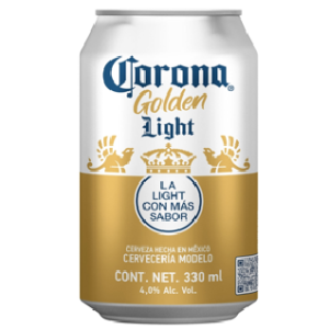 Cerveza Corona Golden Light Lata 330 ml