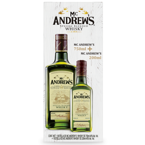 Whisky Mc Andrew´s 750 ml + 200 ml