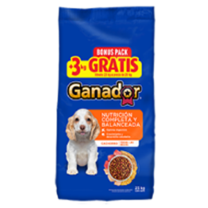 Ganador Cachorro 20 Kg Razas Medianas y Grandes Más 3 Kg Bonus