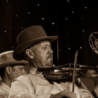 Johnny Warren with Earls Of Leicester at Joe Val (2/19/17) - photo © Tara Linhardt
