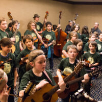Kids Academy readies to move to the stage at Joe Val (2/19/17) - photo © Tara Linhardt