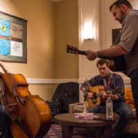 Backstage with the Surly Gentlemen at Joe Val (2/19/17) - photo © Tara Linhardt