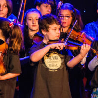 Kids Academy Band at Joe Val (2/19/17) - photo © Tara Linhardt