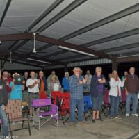 Early arrivals enjoying Tuesday night's show at the 2017 Florida Bluegrass Classic (2/21/17) - photo © Bill Warren