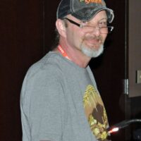 Donnie Carver with Russell Moore & IIIrd Tyme Out at the March 2017 Southern Ohio Indoor Music Festival - photo by Bill Warren