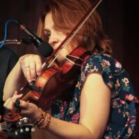 Tammy Rogers with The Steeldrivers at Gettysburg Bluegrass Festival (May 2017) - photo by Frank Baker