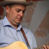 Leigh Gibson with The Gibson Brothers at Gettysburg Bluegrass Festival (May 2017) - photo by Frank Baker