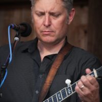 Eric Gibson with The Gibson Brothers at Gettysburg Bluegrass Festival (May 2017) - photo by Frank Baker