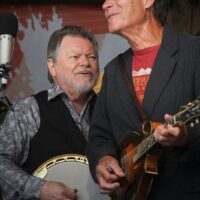 Tom Boyd and Ron Thomason with Dry Branch Fire Squad at Gettysburg Bluegrass Festival (May 2017) - photo by Frank Baker