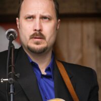Josh Williams with Rhonda Vincent & The Rage at the Gettysburg Bluegrass Festival (May 2017) - photo by Frank Baker